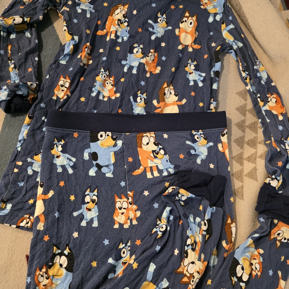 Little Sleepies Bluey Kids Pajamas 9/10